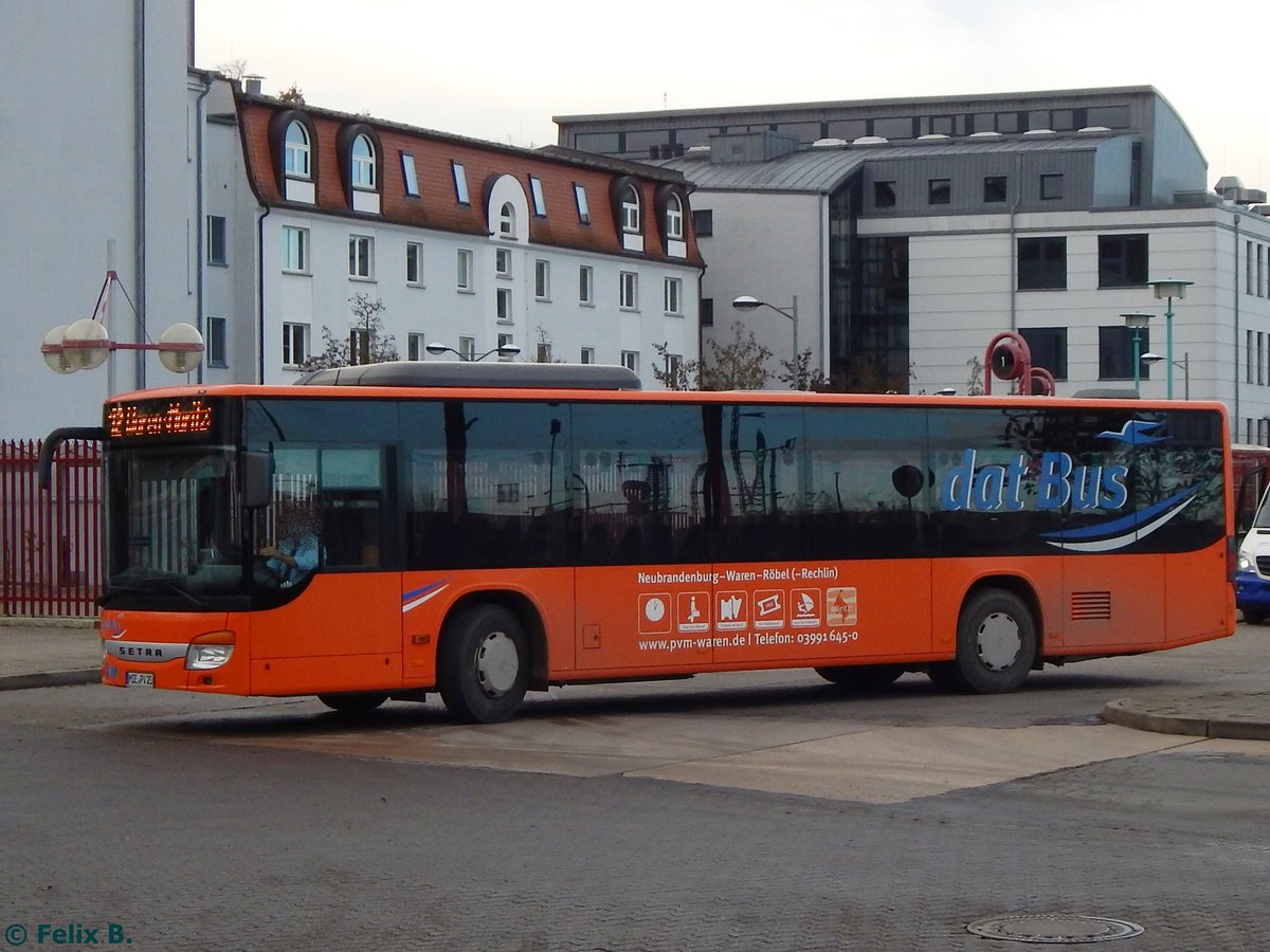 Setra 415 NF der PVM Waren in Neubrandenburg.