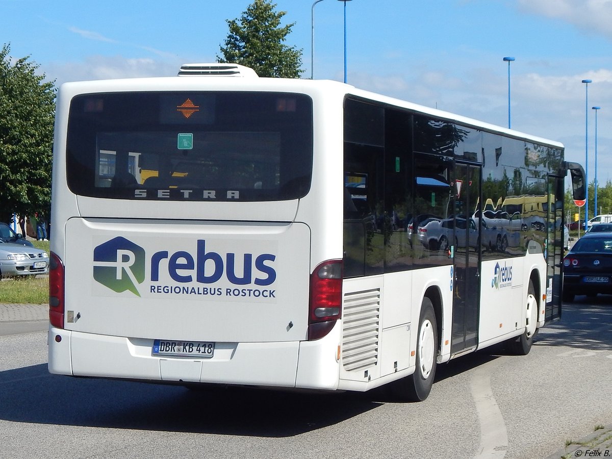 Setra 415 NF von Regionalbus Rostock in Rostock.