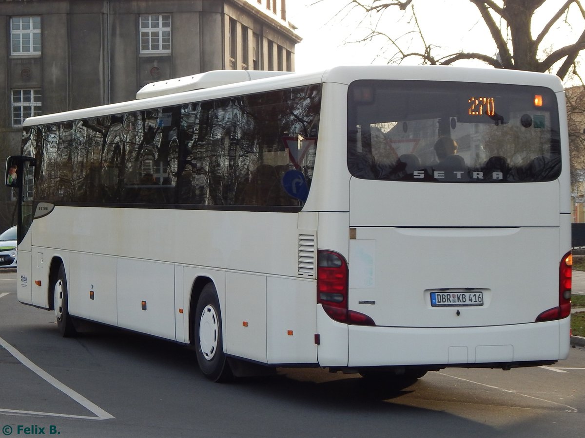 Setra 415 UL von Regionalbus Rostock in Güstrow.