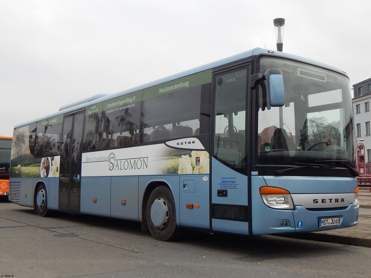 Setra 415 UL von Unger aus Deutschland in Neubrandenburg.