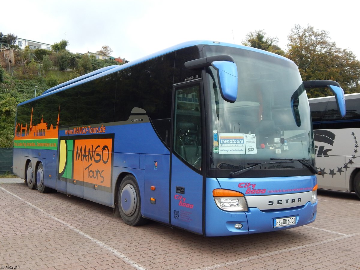 Setra 416 GT-HD von City 6000 aus Deutschland im Stadthafen Sassnitz.