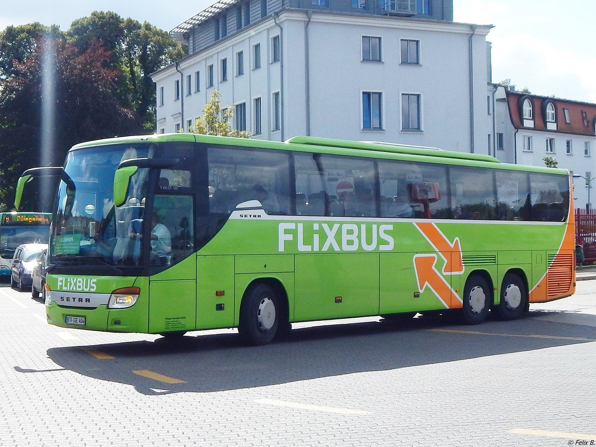 Setra 416 GT-HD von Flixbus/Wricke Touristik aus Deutschland in Neubrandenburg.