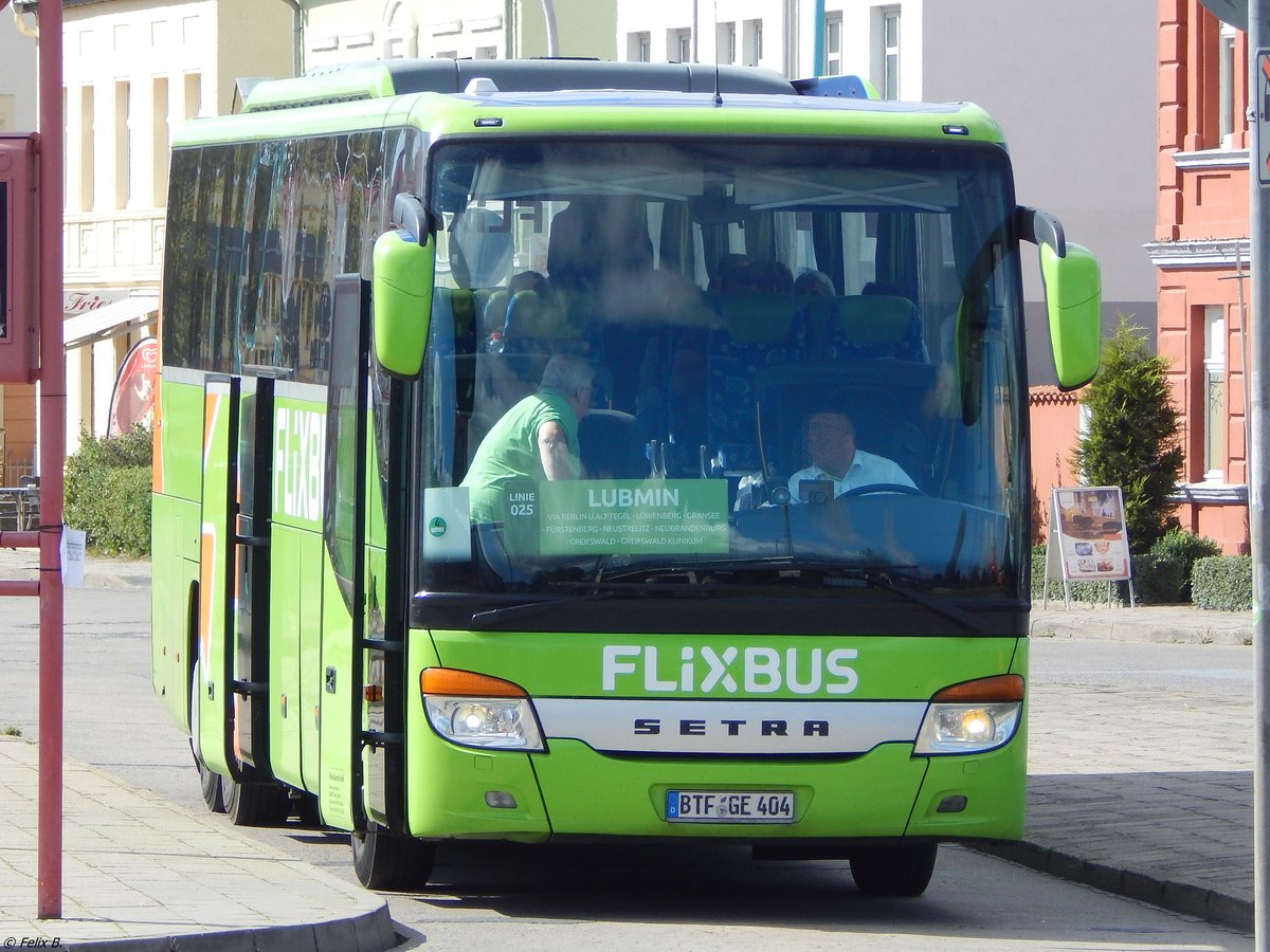 Setra 416 GT-HD von Flixbus/Wricke Touristik aus Deutschland in Neubrandenburg.