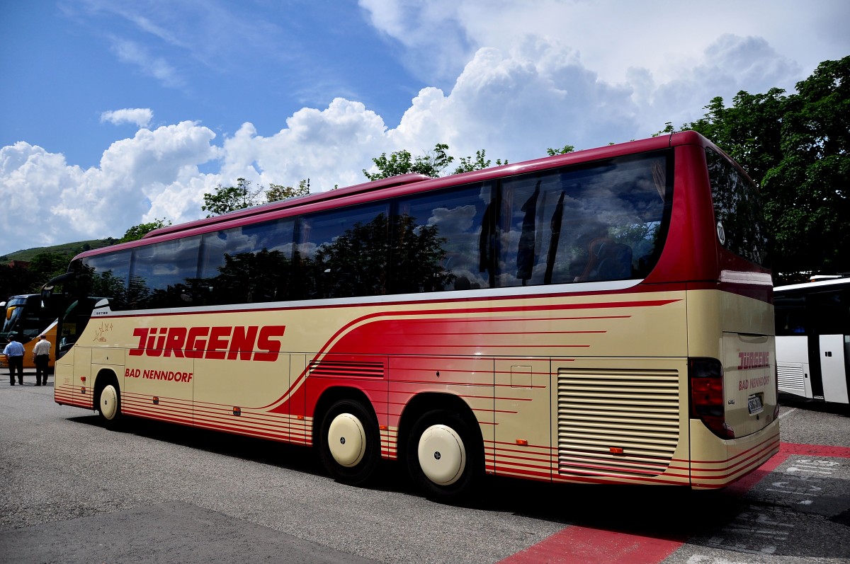 Setra 416 GT-HD von Jrgens Reisen aus Deutschland am 24.Mai 2014 in Krems.