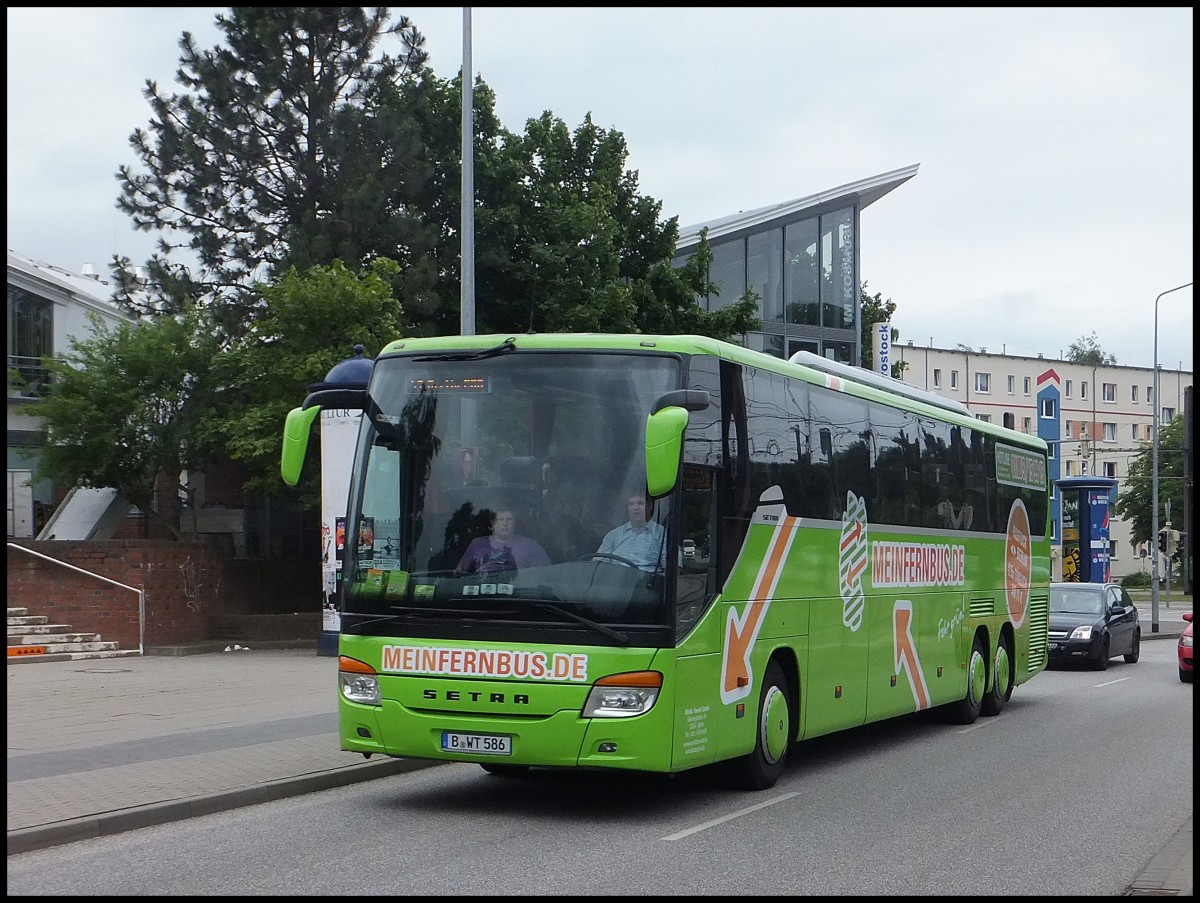 Setra 416 GT-HD von MeinFernBus/Wrlitz Tourist aus Deutschland in Rostock.