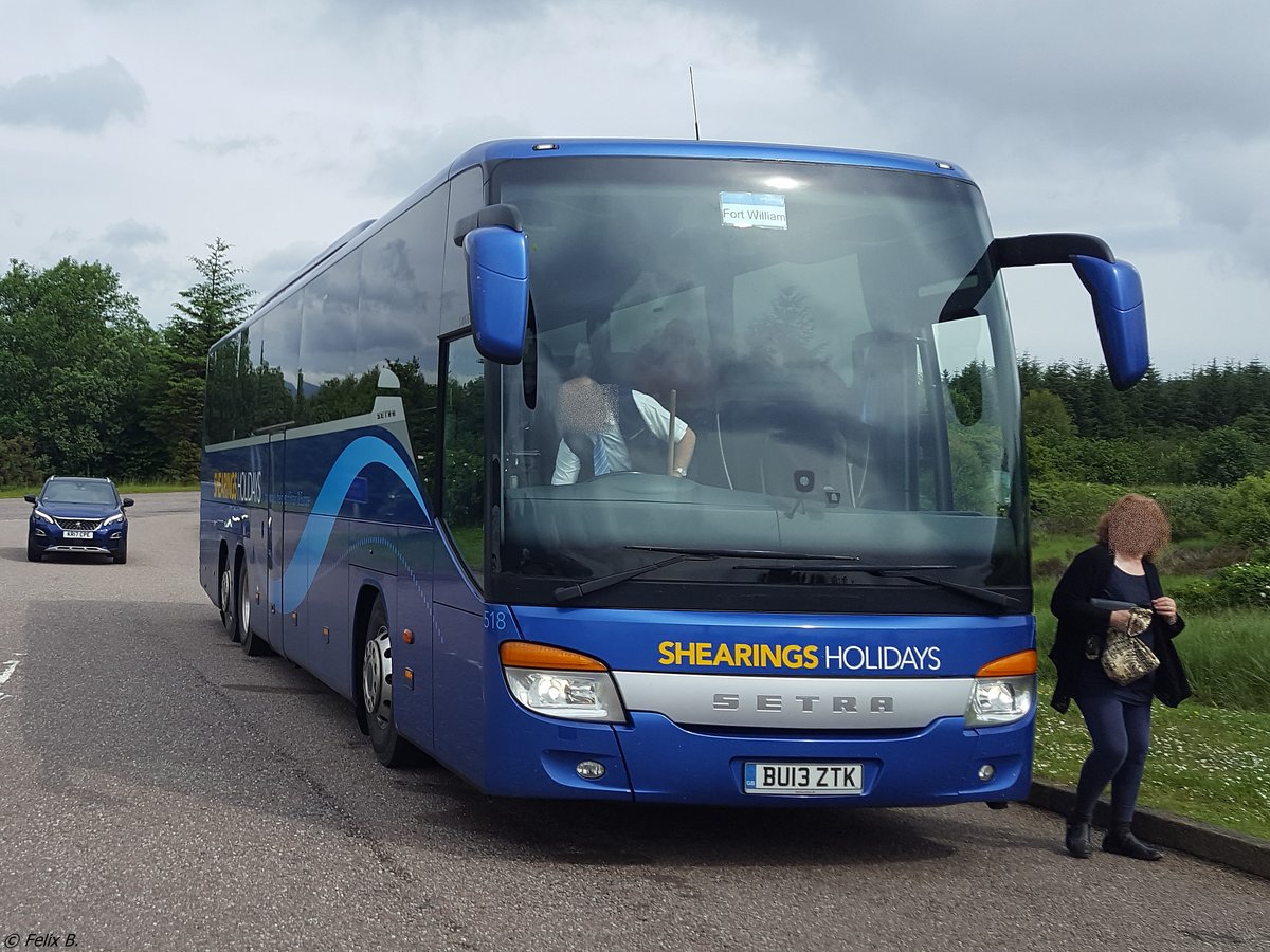 Setra 416 GT-HD von Shearings Holidays aus England in Schottland.