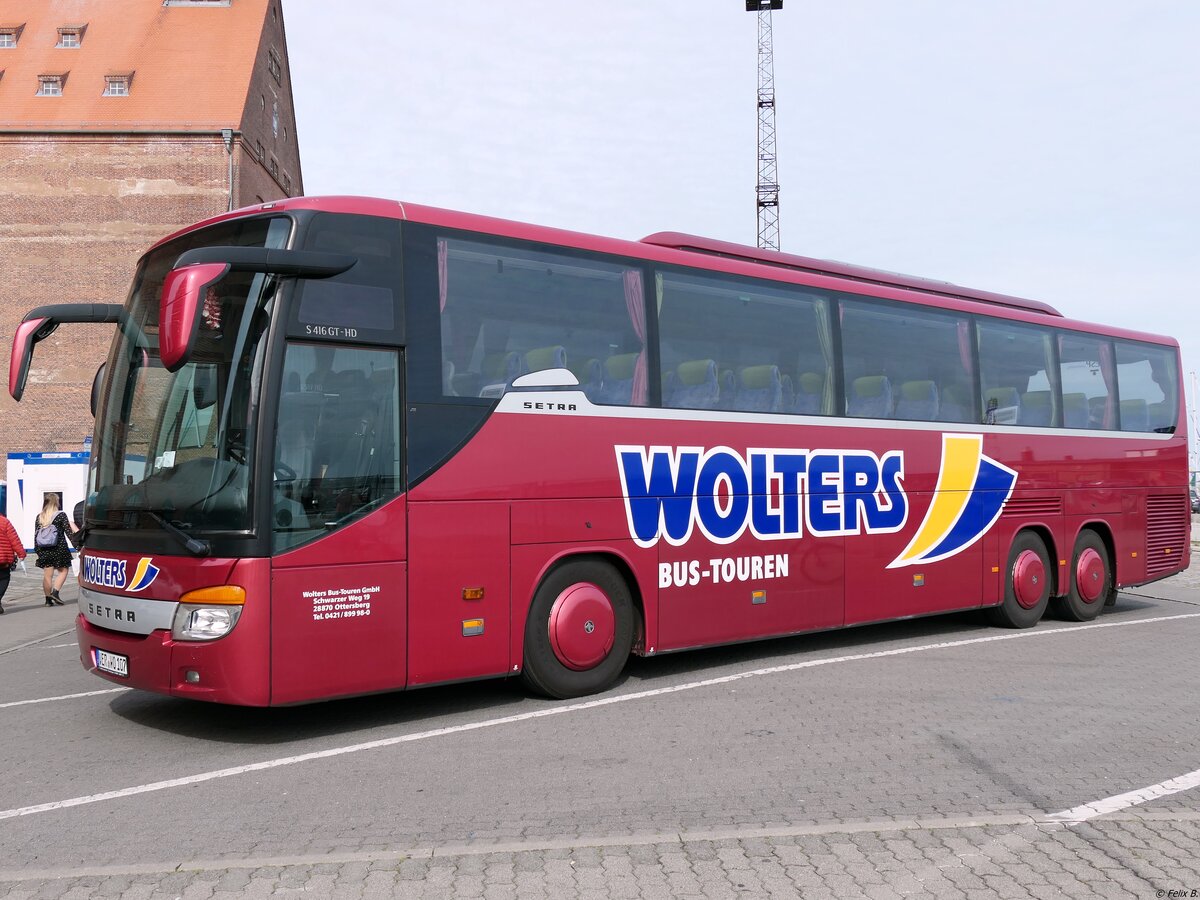 Setra 416 GT-HD von Wolters aus Deutschland in Stralsund.