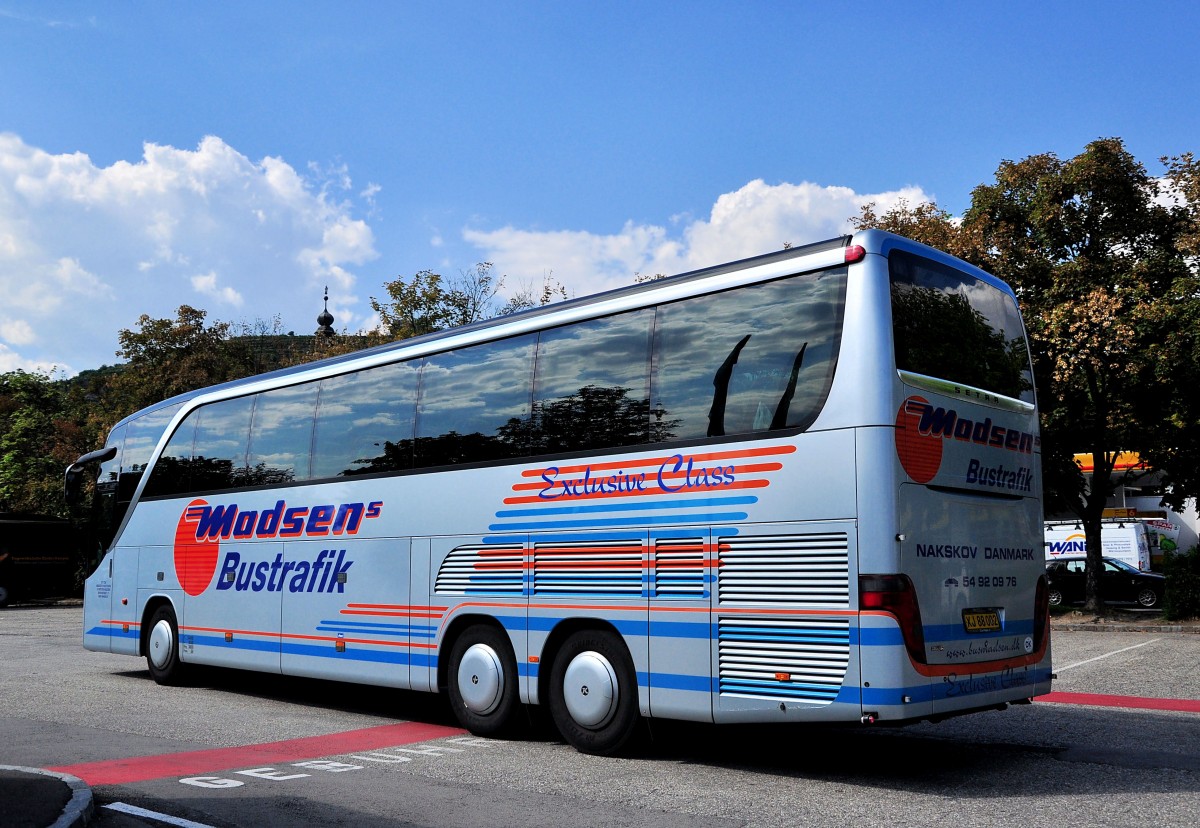 SETRA 416 HDH von MADSEN Bustouristik/Dnemark im August 2013 in Krems.