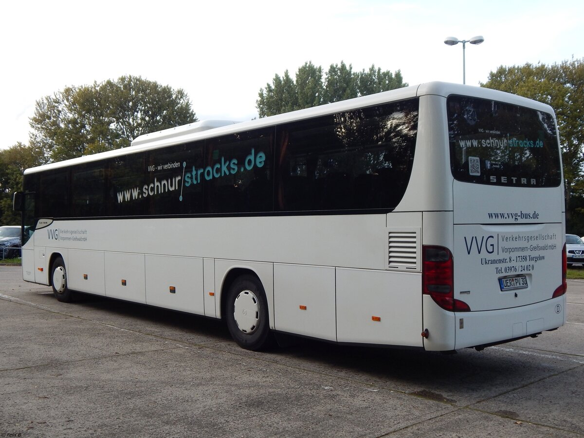 Setra 416 UL der VVG in Neubrandenburg.