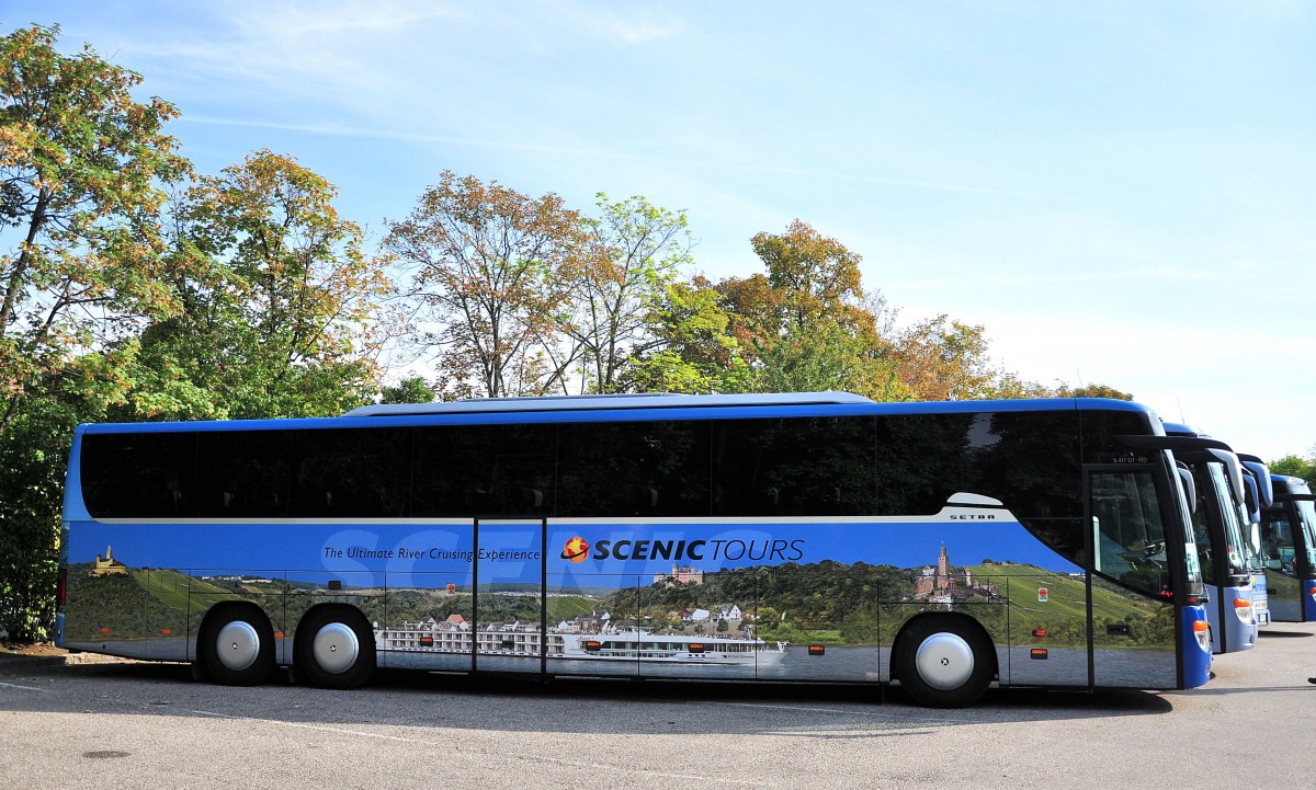 SETRA 417 GT-HD von BLAGUSS/Scenic Tour`s Slowakia im August 2013 in Krems gesehen.