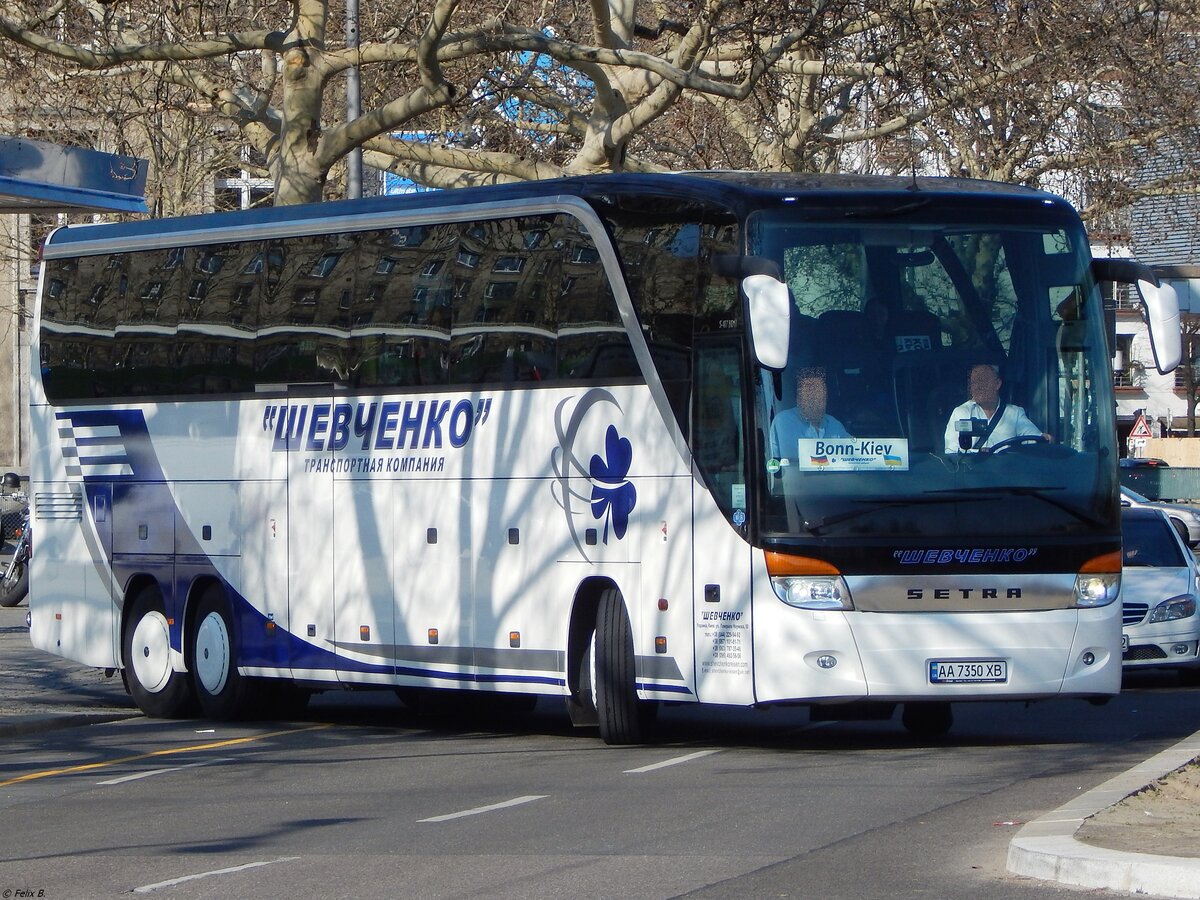 Setra 417 HDH von Shevchenko aus der Ukraine in Berlin.