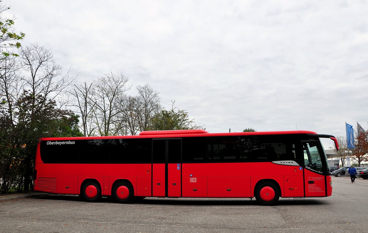 Setra 417 UL von Huber Reisen aus der BRD in Krems gesehen.