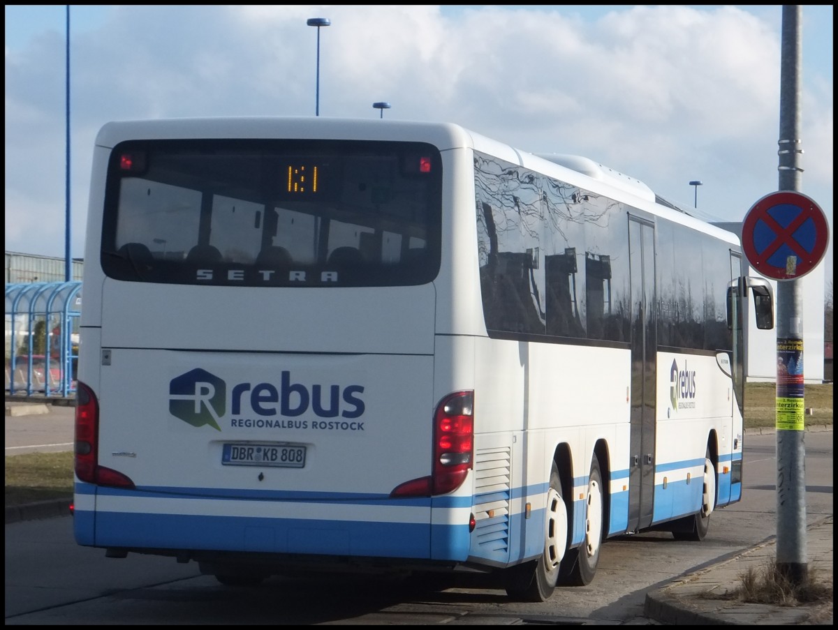 Setra 417 UL von Regionalbus Rostock in Rostock.