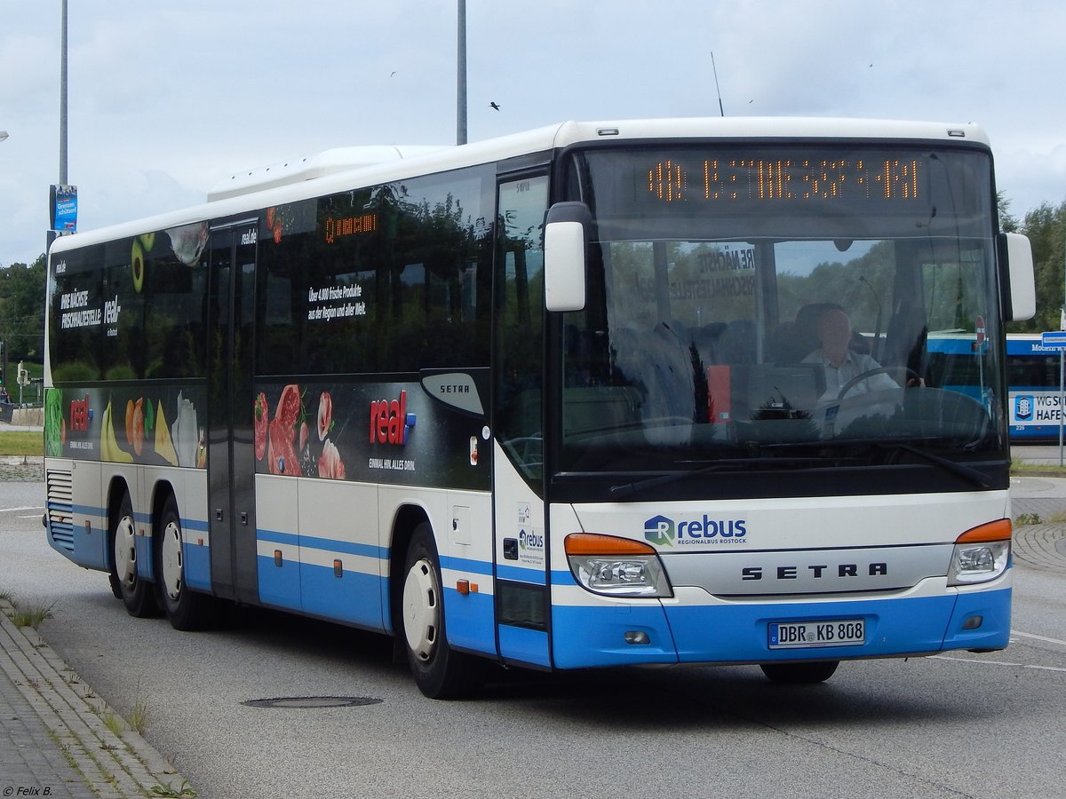 Setra 417 UL von Regionalbus Rostock in Rostock.