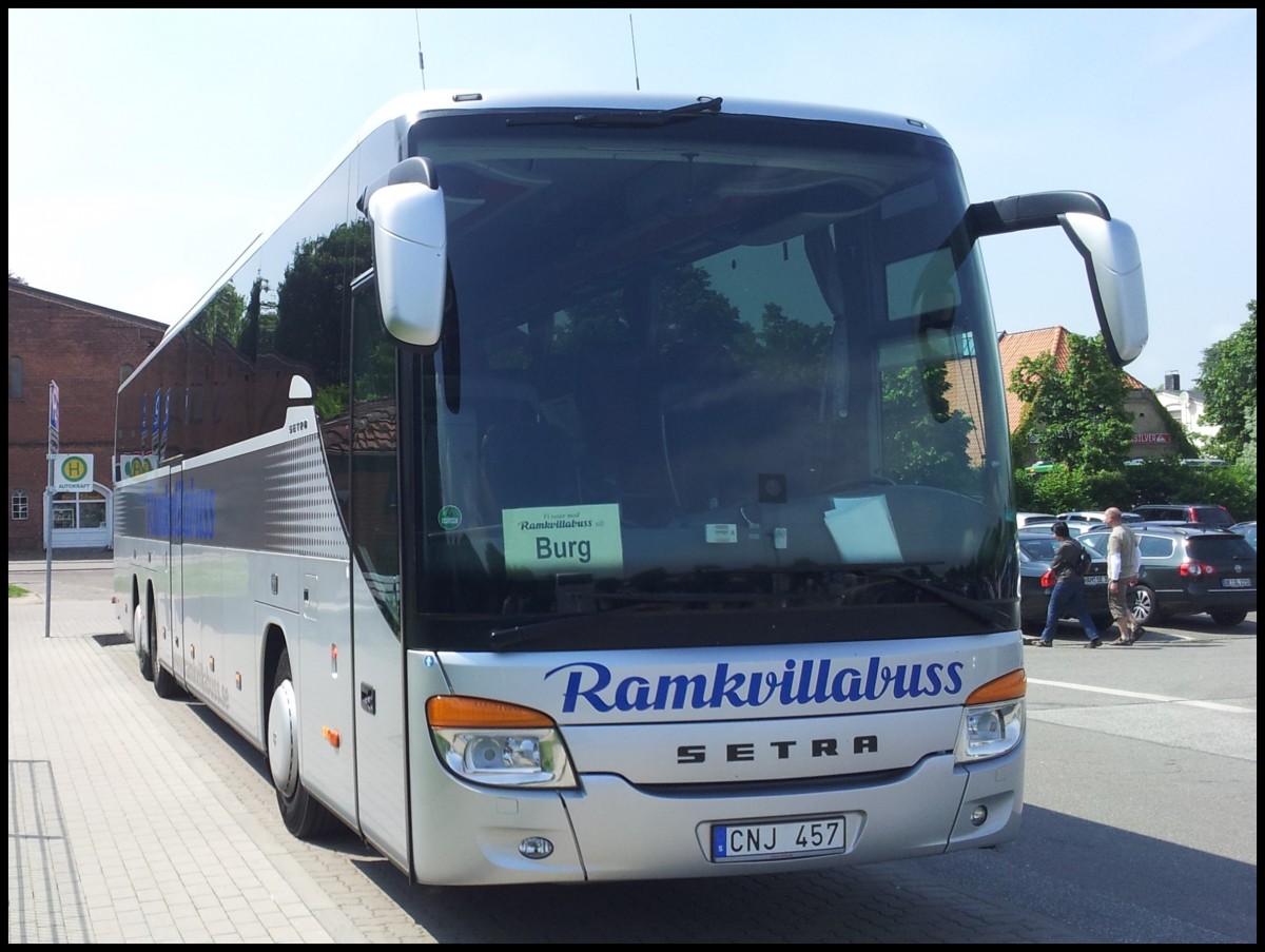 Setra 419 GT-HD von Ramkvillabuss aus Schweden in Burg.