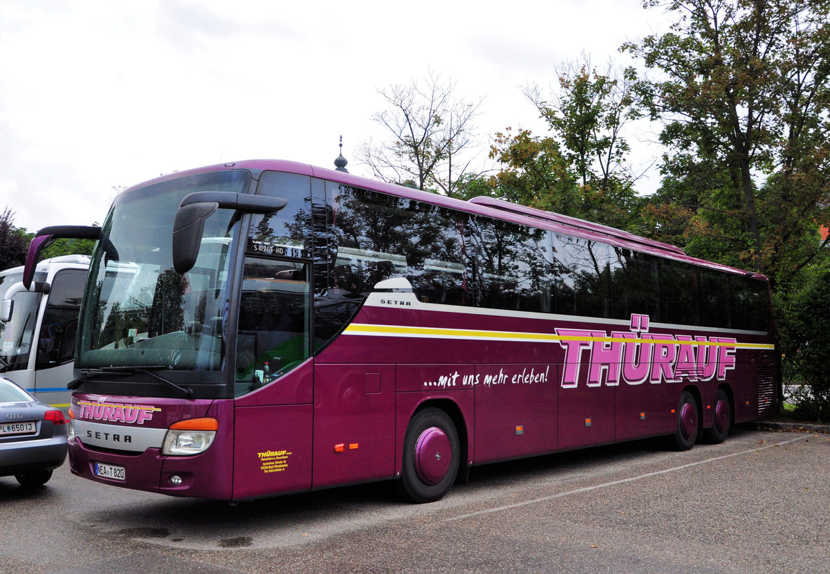 Setra 419 GT-HD von Thrauf Reisen aus der BRD in Krems gesehen.