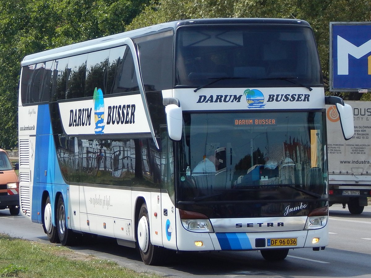 Setra 431 DT von Darum Busser aus Dänemark in Stettin.