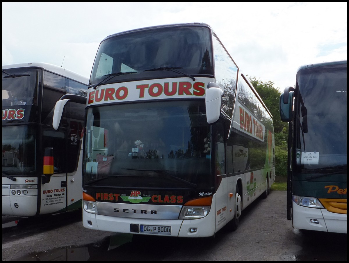 Setra 431 DT von Euro Tours aus Deutschland in Binz.