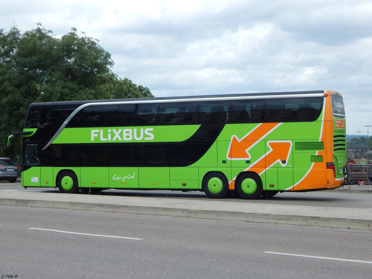 Setra 431 DT von Flixbus/Urban aus Deutschland in Karlsruhe.