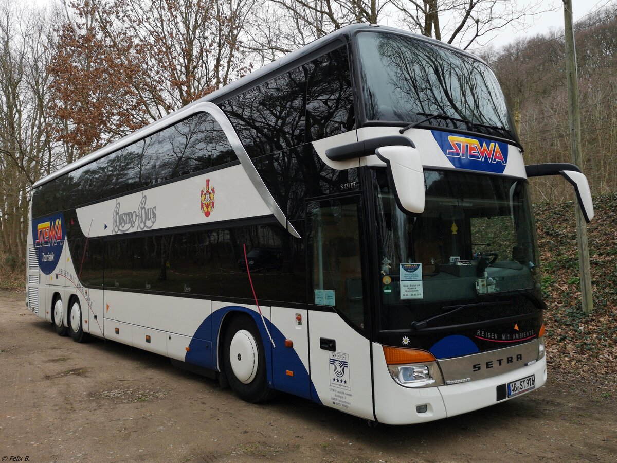 Setra 431 DT von Stewa aus Deutschland in Binz. 