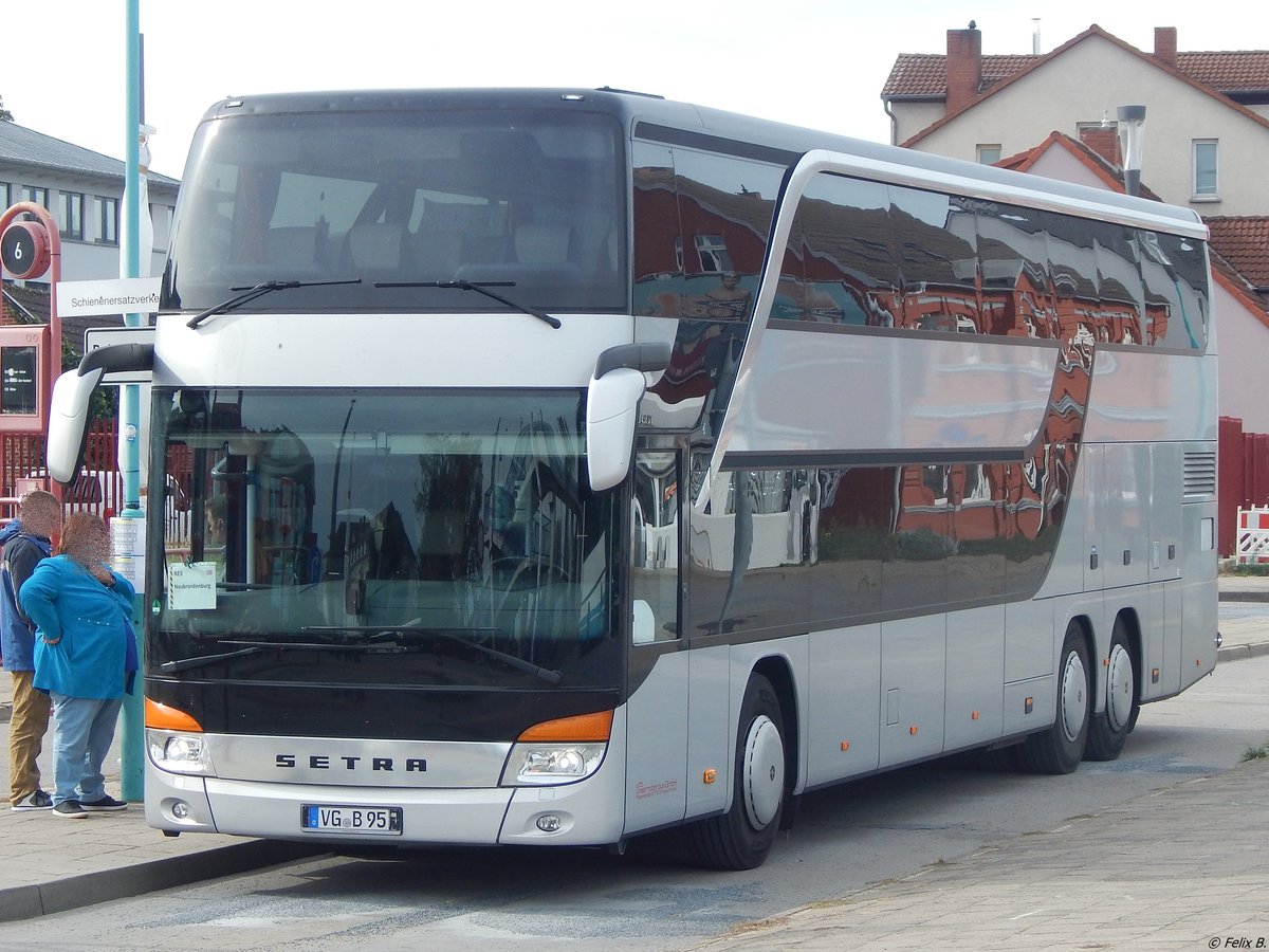 Setra 431 DT von URB aus Deutschland in Neubrandenburg.