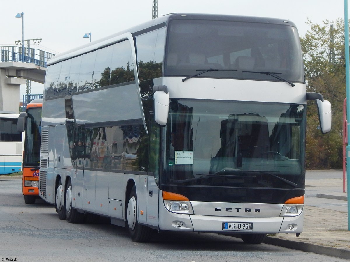 Setra 431 DT von URB aus Deutschland in Neubrandenburg.