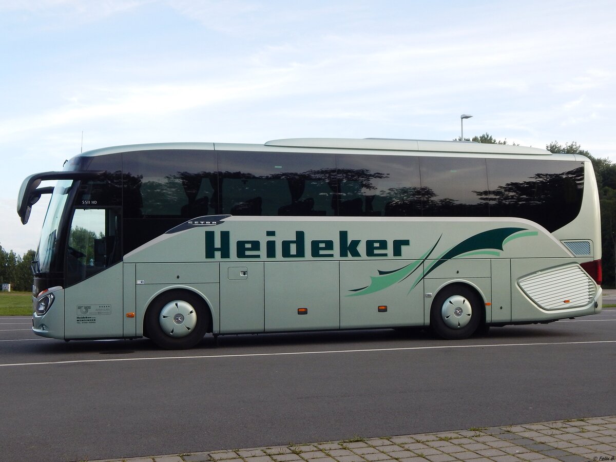 Setra 511 HD von Heideker aus Deutschland in Neubrandenburg. 