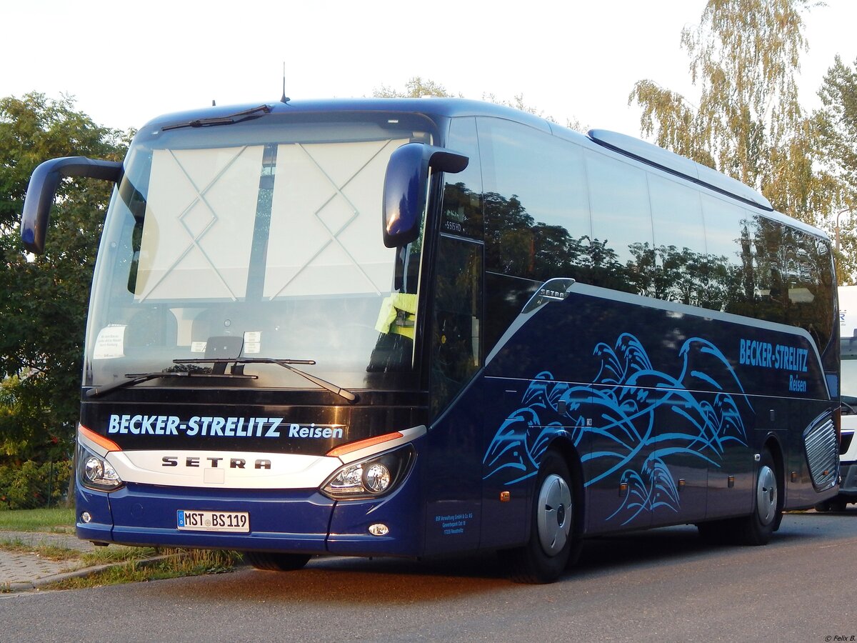 Setra 515 HD von Becker-Strelitz Reisen aus Deutschland in Neubrandenburg am 23.08.2019