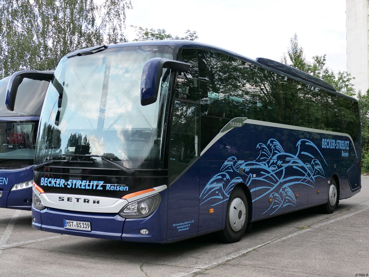 Setra 515 HD von Becker-Strelitz Reisen aus Deutschland in Neubrandenburg.