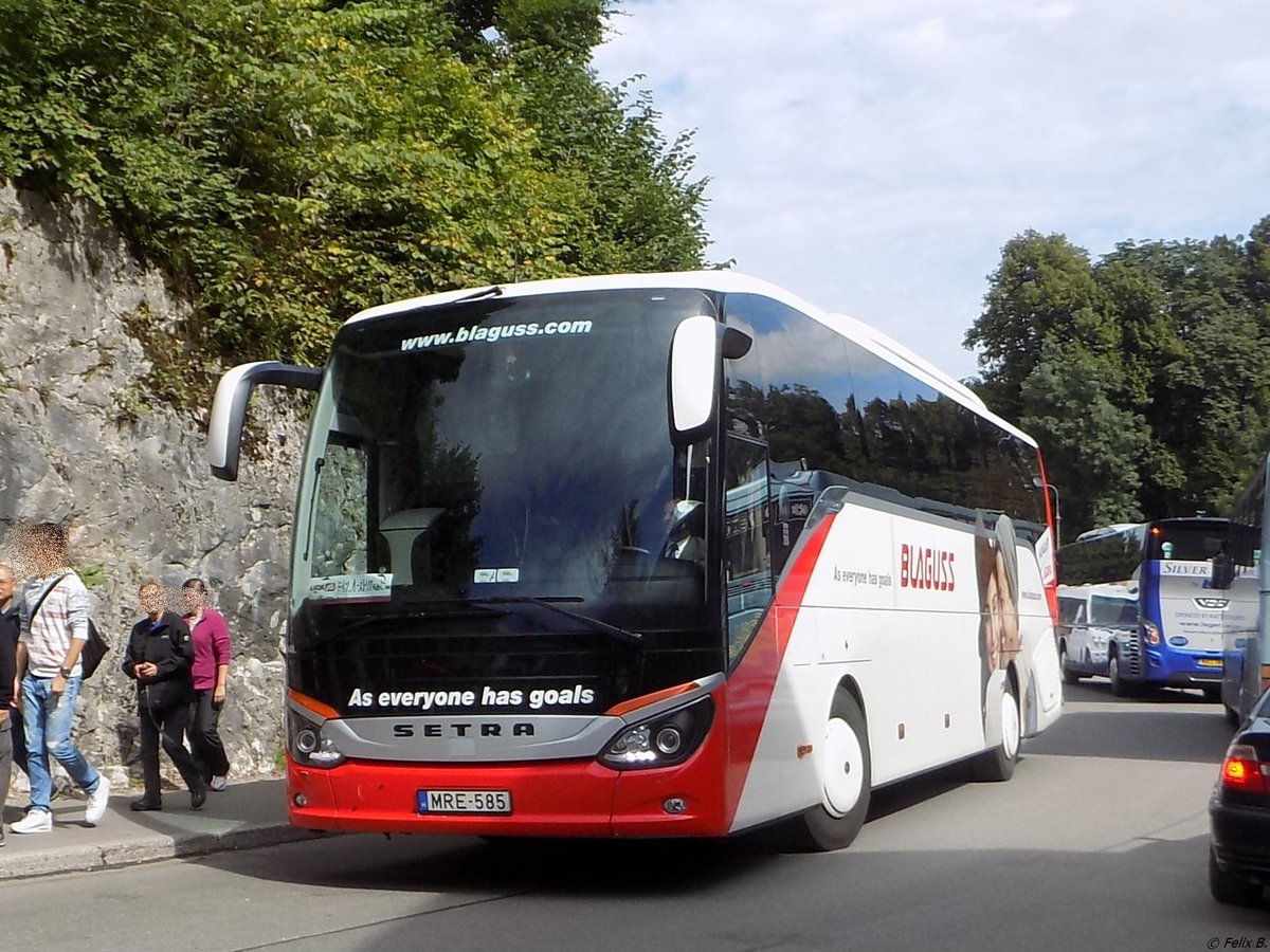 Setra 515 HD von Blaguss aus Ungarn in Hohenschwangau.