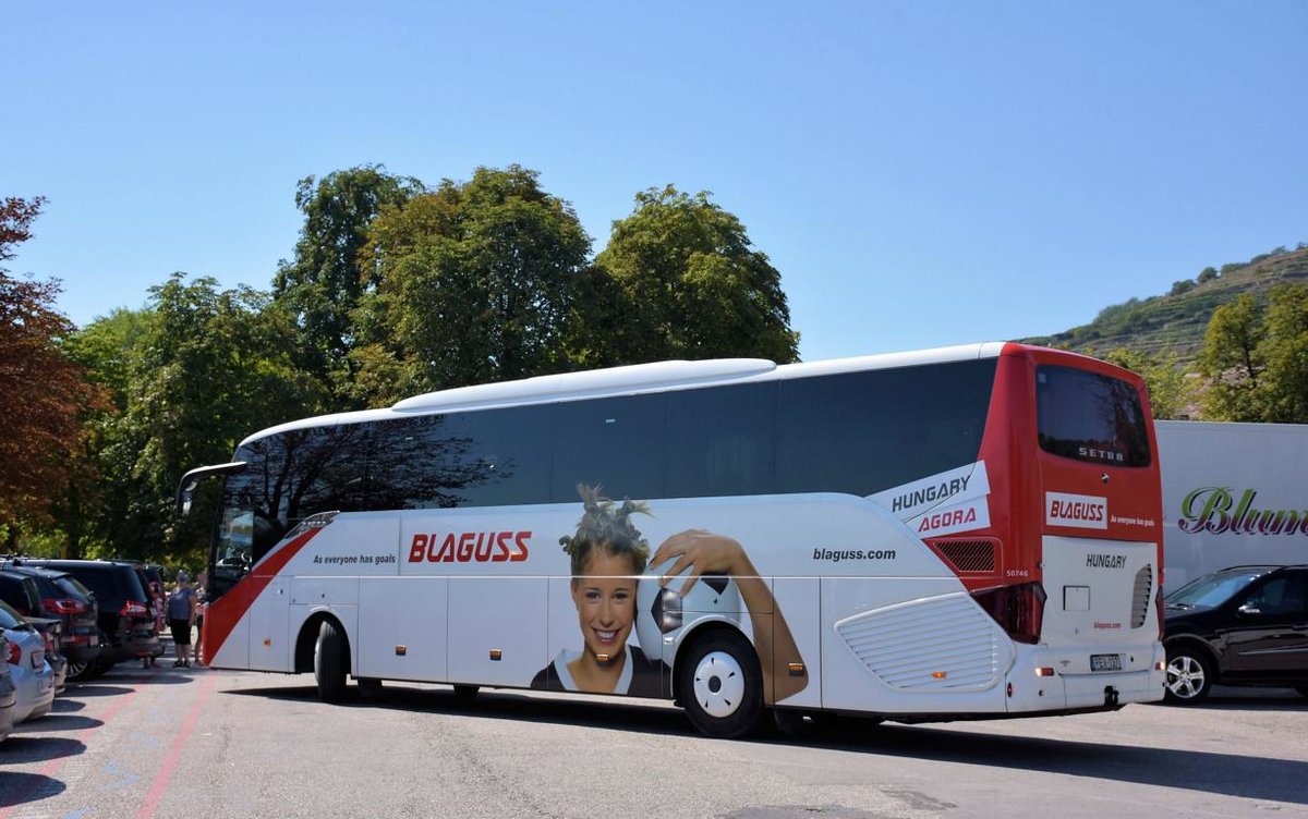 Setra 515 HD von Blaguss Hungary Reisen 2017 in Krems.