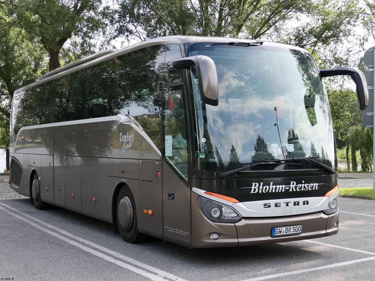 Setra 515 HD von Blohm-Reisen aus Deutschland in Stralsund.