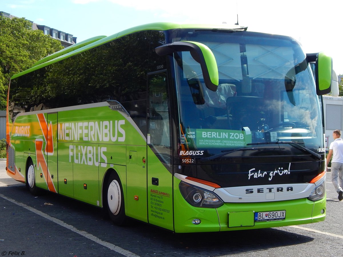 Setra 515 HD von Flixbus/Blaguss aus der Slowakei in Berlin.