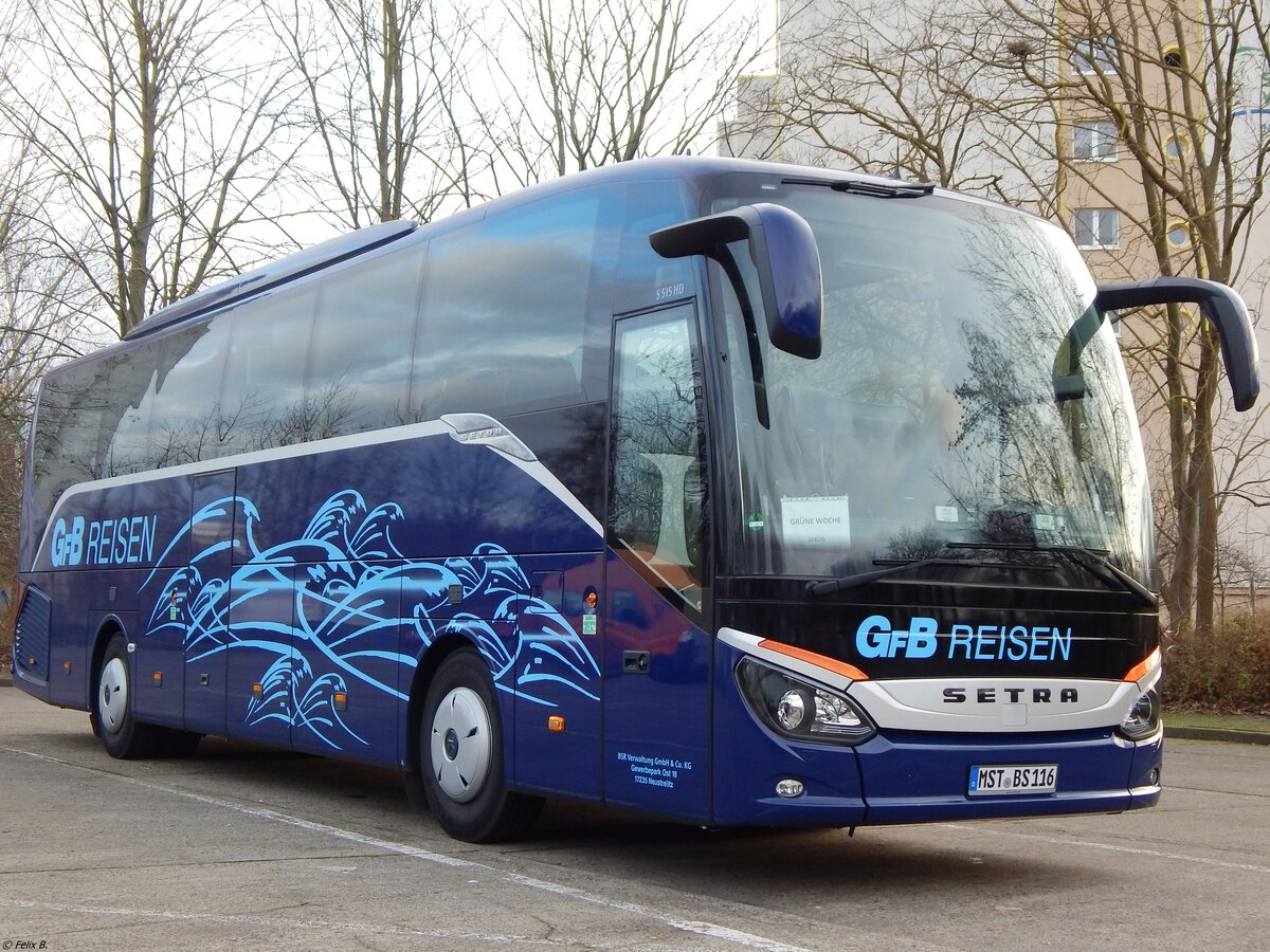 Setra 515 HD von GFB-Reisen aus Deutschland in Neubrandenburg. 