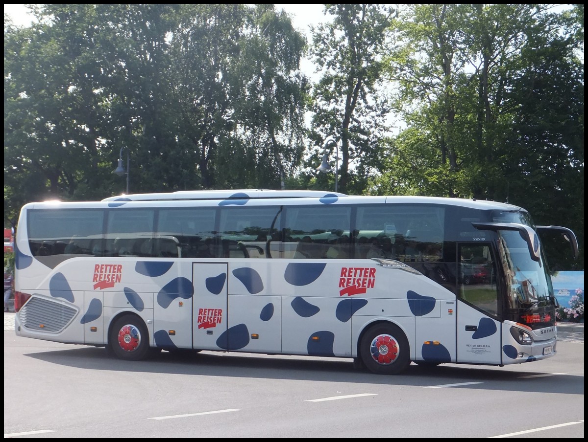 Setra 515 HD von Retter Reisen aus sterreich in Binz.