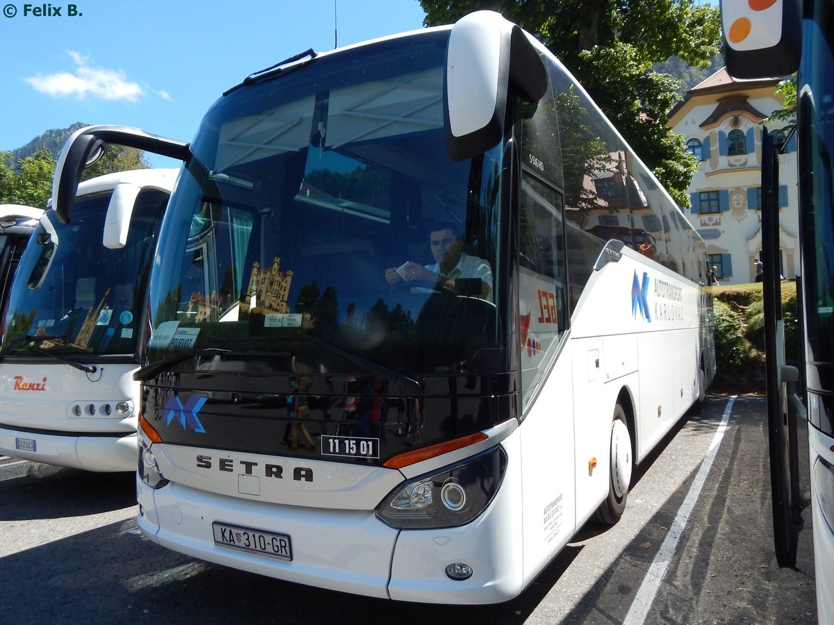 Setra 516 HD von Autotransport Karlovac aus Kroatien in Hohenschwangau.