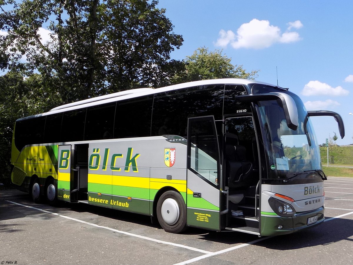 Setra 516 HD von Bölck aus Deutschland in Rostock.