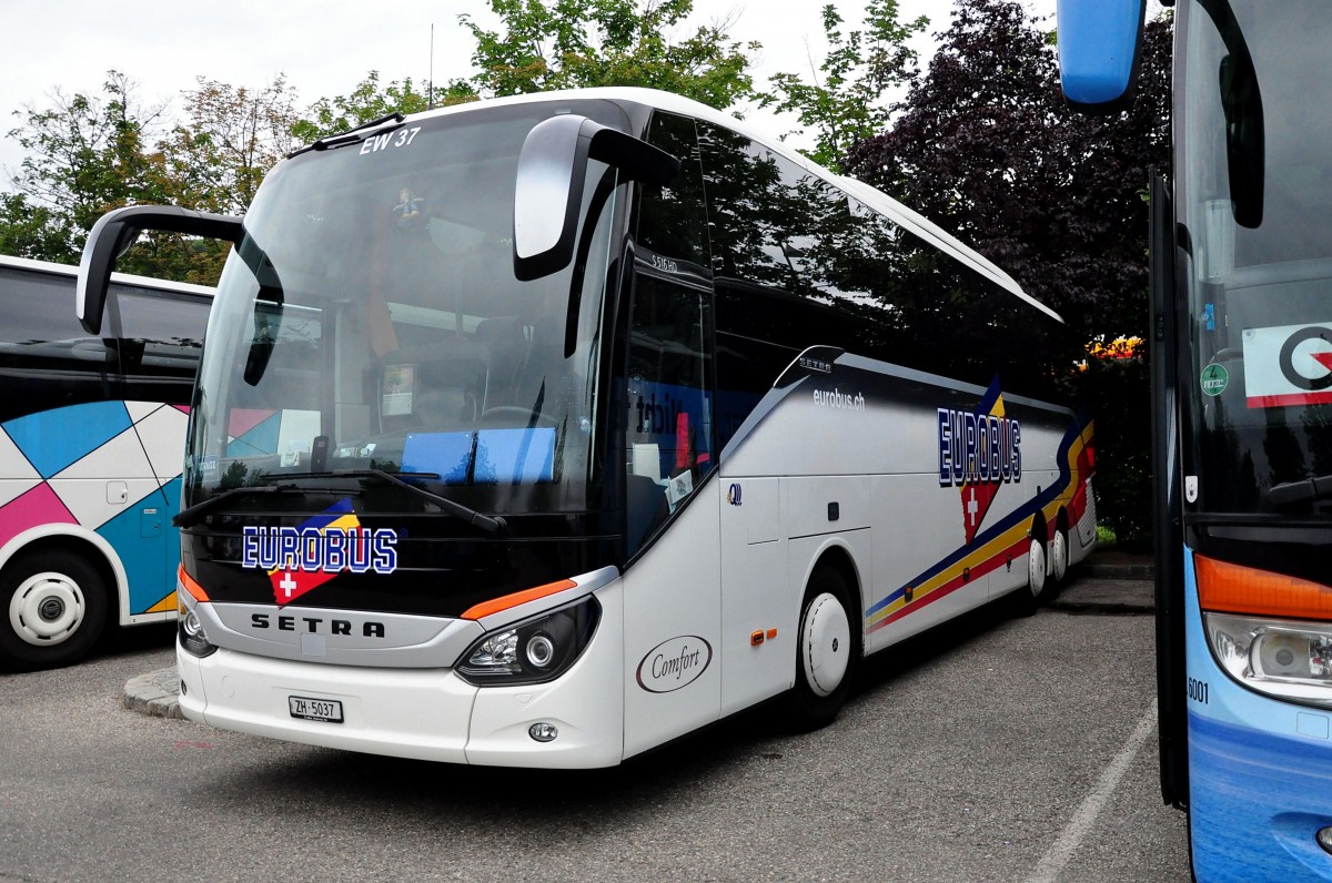 Setra 516 HD von Eurobus aus der Schweiz im Juni 2015 in Krems.