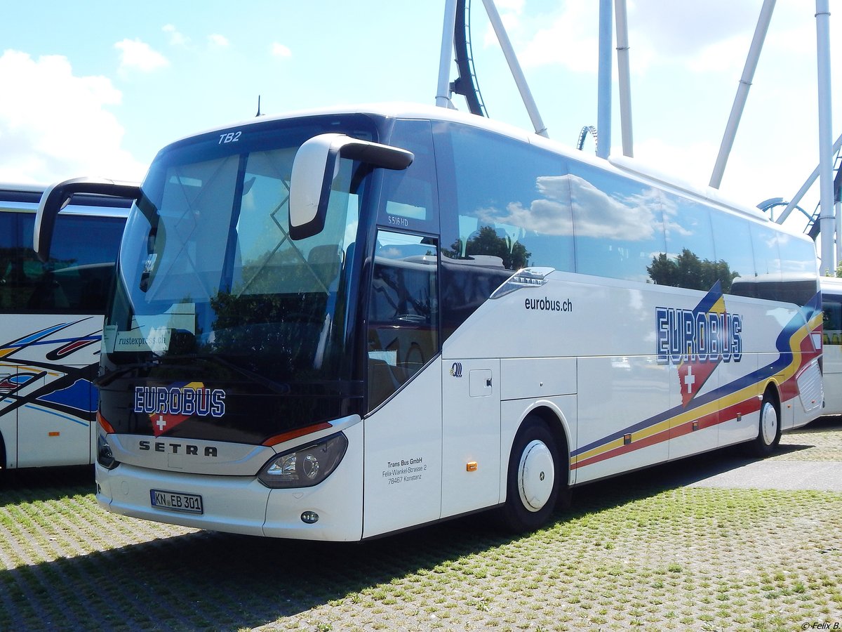 Setra 516 HD von Eurobus/Trans-Bus aus Deutschland/Schweiz am Europark Rust.