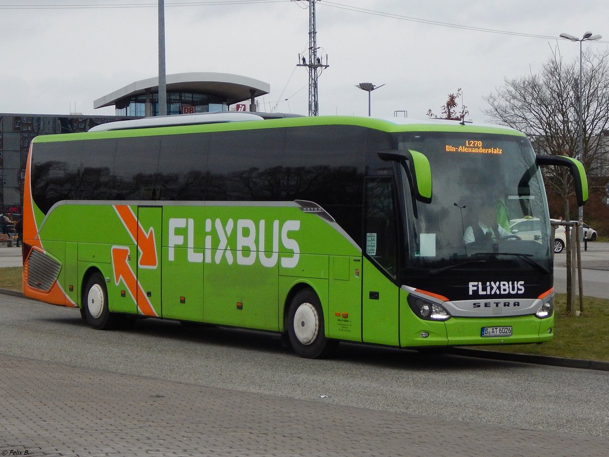 Setra 516 HD von Flixbus/BusArt aus Deutschland in Rostock. 