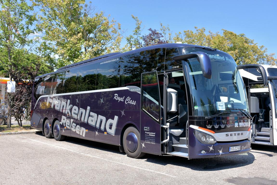 Setra 516 HD von Frankenland Reisen 06/2017 in Krems.