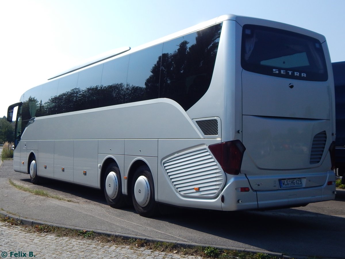 Setra 516 HD von Gürgens Reisen aus Deutschland in Rostock.