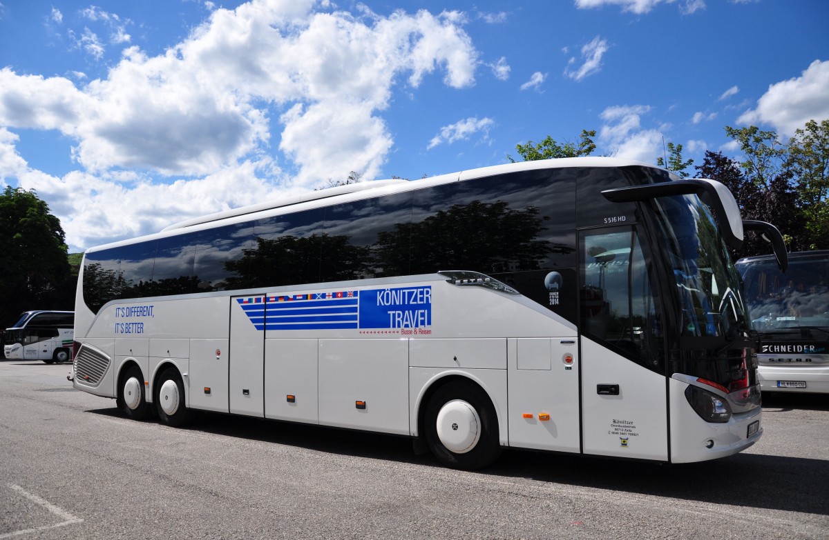 Setra 516 HD vom Knitzer Omnibusbetrieb aus der BRD im Juni 2015 in Krems.