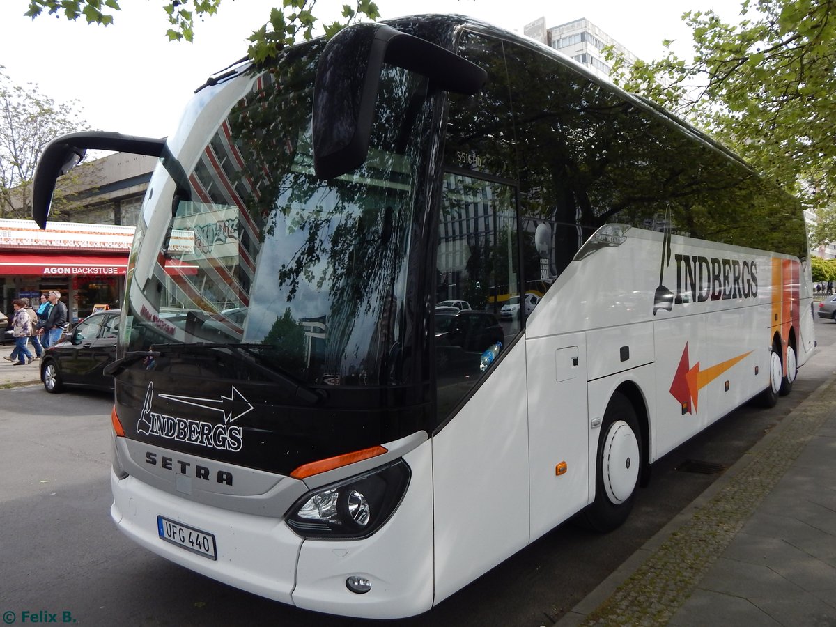 Setra 516 HD von Lindbergs aus Schweden in Berlin.