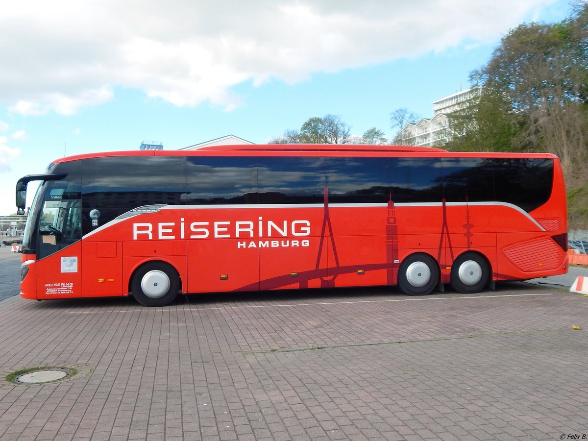 Setra 516 HD von Reisering Hamburg aus Deutschland im Stadthafen Sassnitz. 