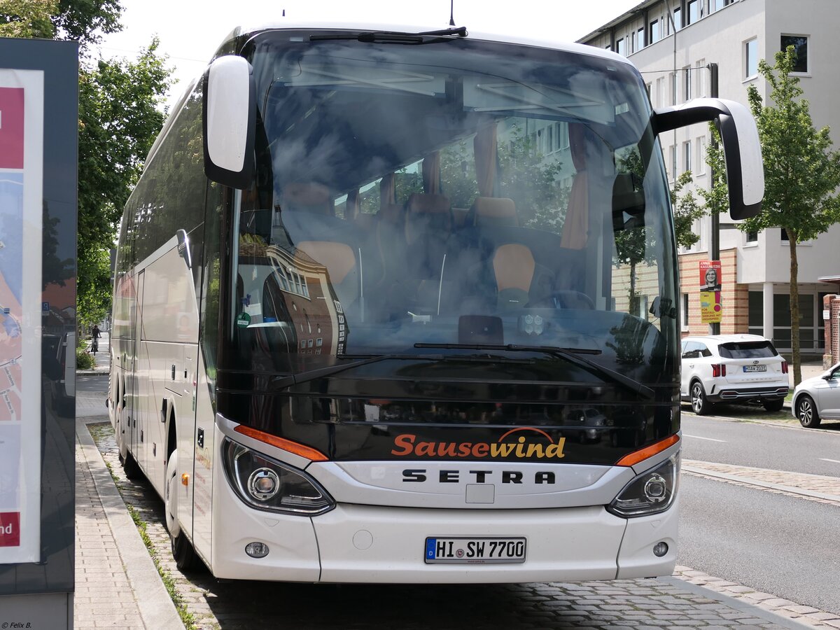 Setra 516 HD von Sausewind aus Deutschland in Stralsund.