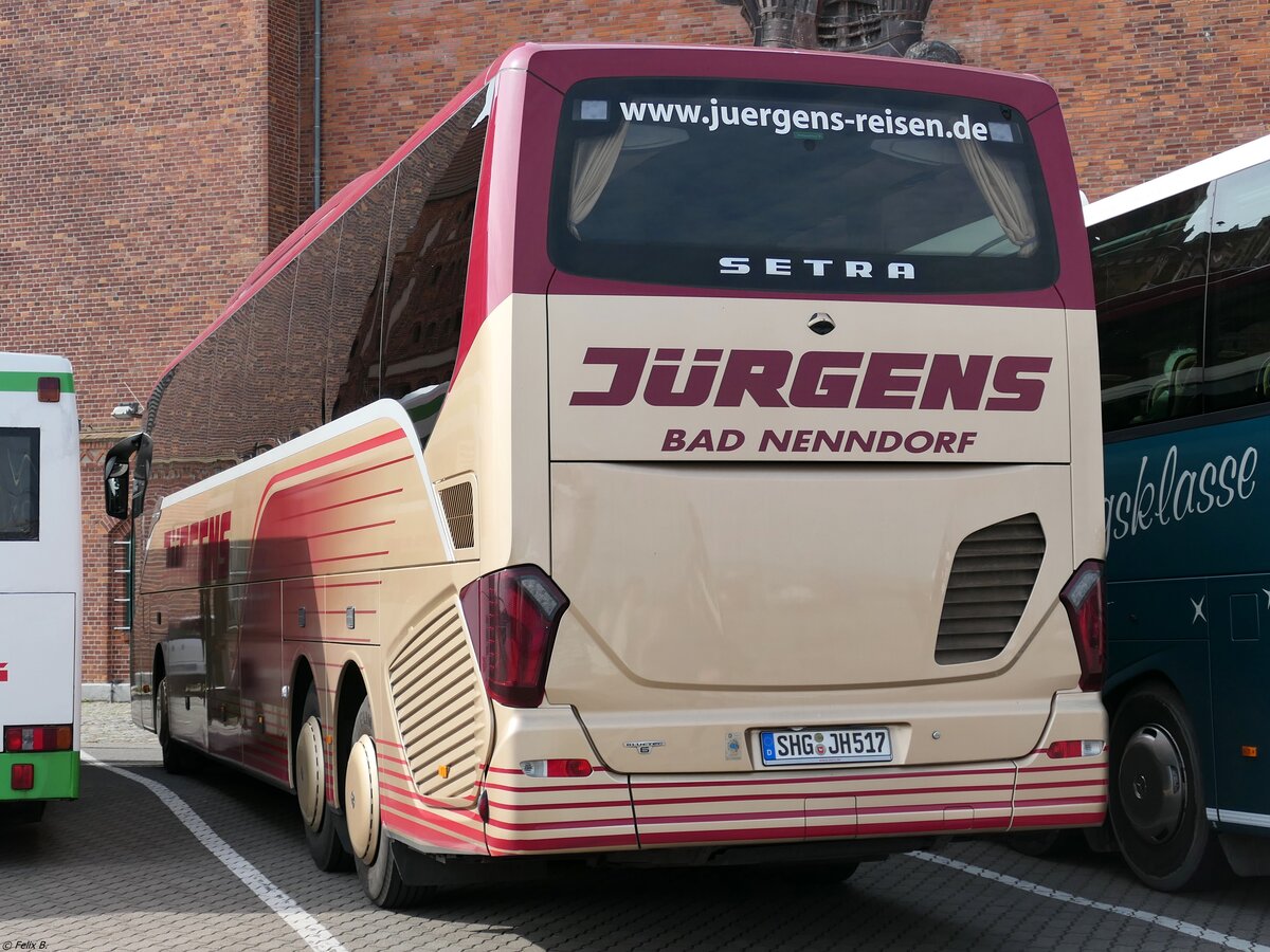 Setra 517 HD von Jürgens aus Deutschland in Stralsund.