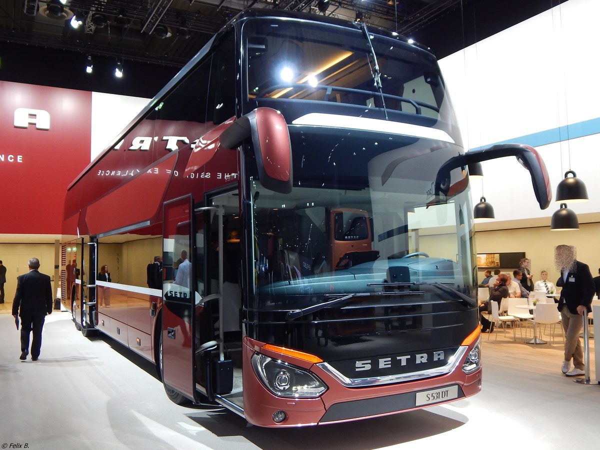 Setra 531 DT Vorführwagen in Hannover auf der IAA.