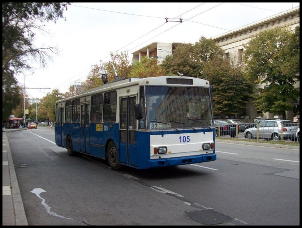 Skoda Trolleybus in Varna.