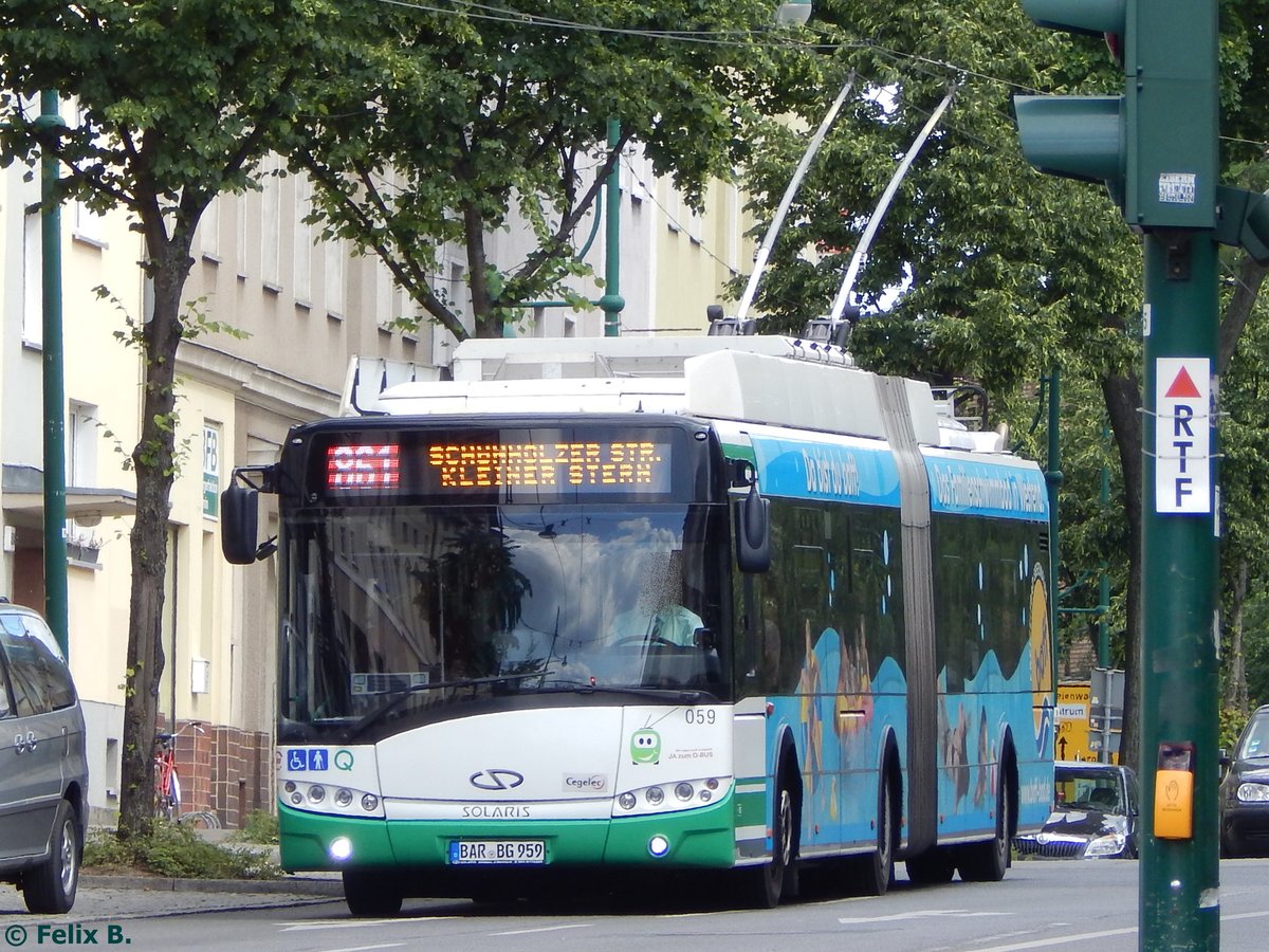 Solaris Trollino 18 der Barnimer Busgesellschaft in Eberswalde.